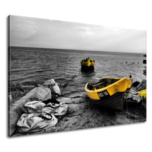 Gario Obraz na plátne Rybárske lode na vode Rozmery (š x v): 120 x 80 cm