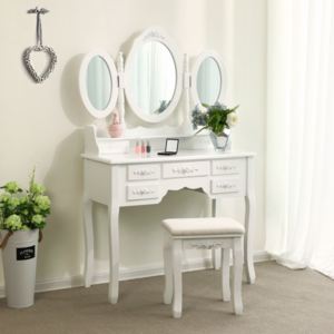 Toaletný stolík so zrkadlom Songmics Antoinette