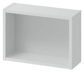 Cersanit Larga, závesná otvorená skrinka 40x28cm, šedá matná, S932-083