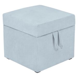 Pastelovomodrá taburetka s úložným priestorom KICOTI Cube