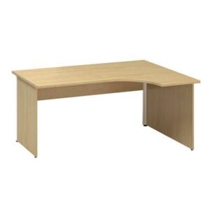 Ergo kancelársky stôl Alfa 100, 180 x 120 x 73,5 cm, pravé vyhotovenie, dezén divá hruška