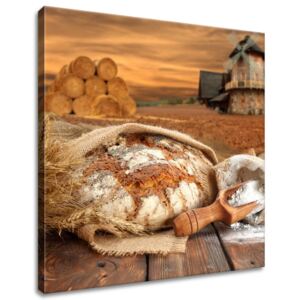 Gario Obraz na plátne Vidiecky domáci chlieb Rozmery (š x v): 50 x 50 cm