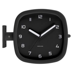 Designové oboustranné nástěnné hodiny 5831BK Karlsson 29cm