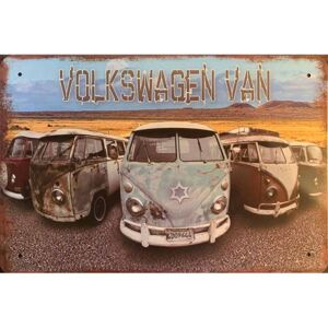 Ceduľa Volkswagen Van 30cm x 20cm Plechová tabuľa