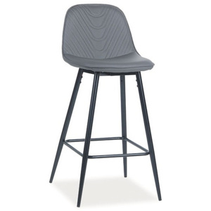 Barová stolička TOES H-1, 101x48x49, sivá