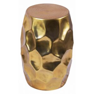 Odkladací stolík Malia Organic 30 cm zlatý