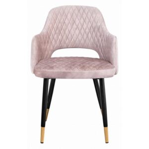 IIG - Elegantná stolička PARIS šedá zamat