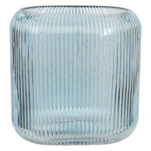 Modrá sklenená oválna váza Daffy - 19 * 7 * 16 cm