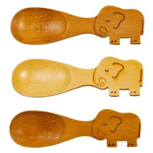 Bambusová lyžička Elephant - set 3 ks