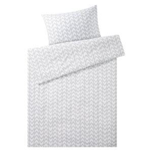 MERADISO® Posteľná bielizeň zo zmesi bavlny, 140 x, vzor / šedá / béžová (100305274)