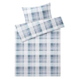 MERADISO® Posteľná bielizeň zo zmesi bavlny, 140 x, viacfarebná / modrá / šedá (100305274)