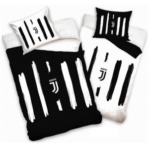 Carbotex · Bavlnené posteľné návliečky Juventus FC - motív Cinque - 100% bavlna - 70 x 90 cm + 140 x 200 cm