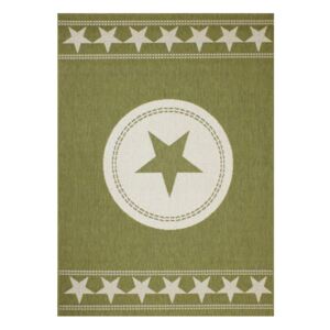 Kusový koberec Hviezda v kruhu zelený, Velikosti 160x230cm