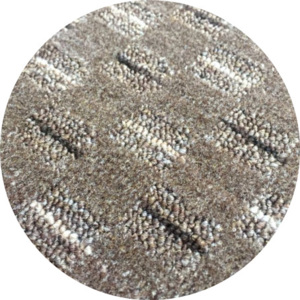 Vopi koberce Kusový koberec Valencia hneda guľatý - 100x100 kruh