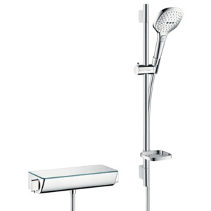 Hansgrohe Ecostat Select - Combi 0,65 m s ručnou sprchou Raindance Select E 120 3jet, biela/chróm 27038400