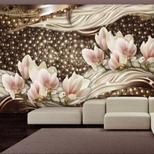 Fototapeta - Pearls and Magnolias 300x210 cm