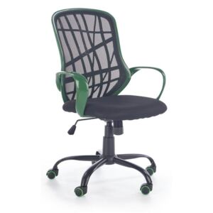 Kancelárska stolička DESSERT červená / biela / zelená Halmar čierna / zelená