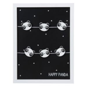 Rámik na fotky PANDA čierno biely 4ks set s klipom PANDA CRUSH