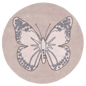 Lorena Canals koberce ručne tkaný kusový koberec Butterfly - 160x160 (průměr) kruh cm