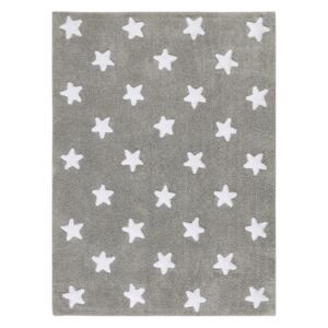 Lorena Canals koberce ručne tkaný kusový koberec Stars Grey-White - 120x160 cm