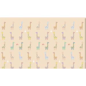 Oboustranný protiskluzový koberec Zamilovaná žirafa - 125x185 cm