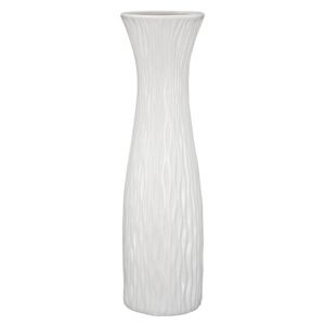 Biela keramická glazovaná váza Mauro Ferretti, 16,5 × 60 cm