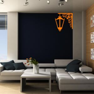 GLIX Lampa - nálepka na stenu Oranžová 50 x 50 cm