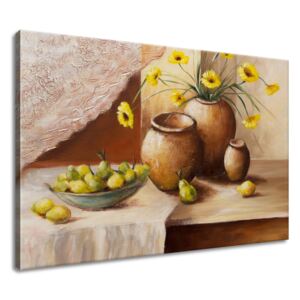 Gario Obraz na plátne Žlté kvety vo váze Rozmery (š x v): 90 x 60 cm