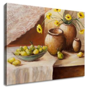 Gario Obraz na plátne Žlté kvety vo váze Rozmery (š x v): 50 x 40 cm