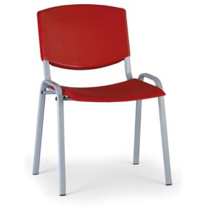 EUROSEAT Konferenčná stolička Smile, červená - konštrukcia sivá + Záruka 7 rokov