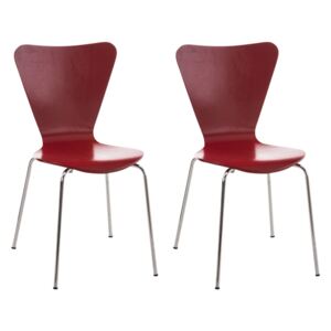 Stolička Calisto (SET 2 ks) Farba Červená