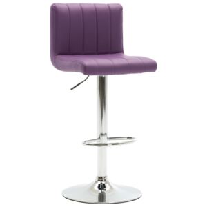 Barová stolička, fialová, umelá koža