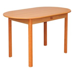 Jedálenský Stôl, ovál (šuplík) TONDA 120×70