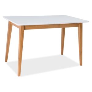 Stôl BRAGA biela/buk 120x68