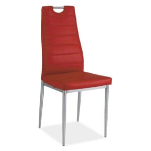 Stolička H260 červená/bronz