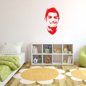 GLIX Ronaldo - nálepka na stenu Svetlo červená 50 x 90 cm