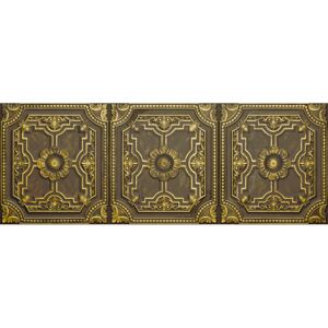 Obklad zlatý matný s dekorom 44,63x119,3cm VICTORIAN GOLD NOVA