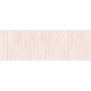 Obklad svetloružový lesklý so vzorom 20,2x59,5cm CRAYON PINK MAR