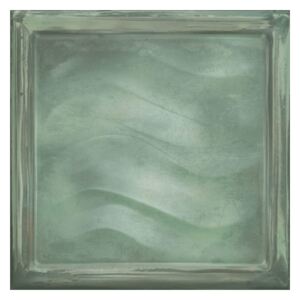 Obklad zelený lesklý vzhľad sklobetón 20,1x20,1cm GLASS GREEN VI