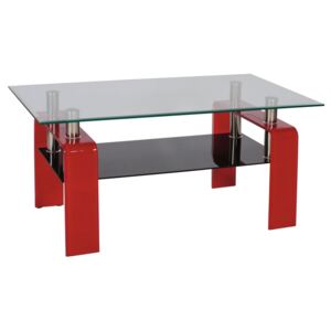 Konferenční stůl Stella červený 110×60×55
