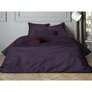 Mistral Home obliečka bavlnený satén Uni Purple - 140x200 / 70x90 cm