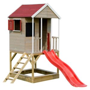 | Detský drevený domček Veranda so šmykľavkou | 11640361
