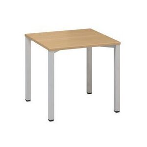 Kancelársky stôl Alfa 200, 80 x 80 x 74,2 cm, rovné vyhotovenie, dezén buk, RAL9022