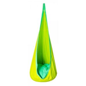 Závěsná houpačka pro děti zelená / žltá