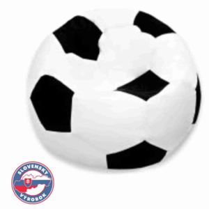 Futbalová lopta malá - sedací vak biela-čierna