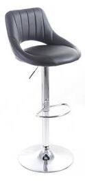 Barová stolička G21 Aletra koženková, prešívaná black