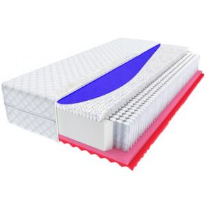DOBRESNY Taštičkový matrac ZEUS 1050 pružín / m2 micropocket Angelpearl, Cool gel, visco, latex Rozměry matrace: 80x200