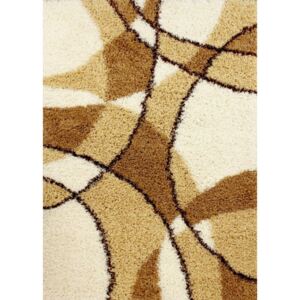 Kusový koberec Shaggy vlas 45 mm Rondo béžový, Velikosti 140x200cm