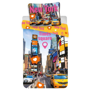 Jerry Fabrics Obliečky Time Square 140/200, 70/90