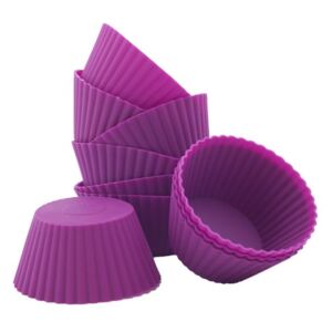 Silikónové formy na muffiny 10 ks fialové